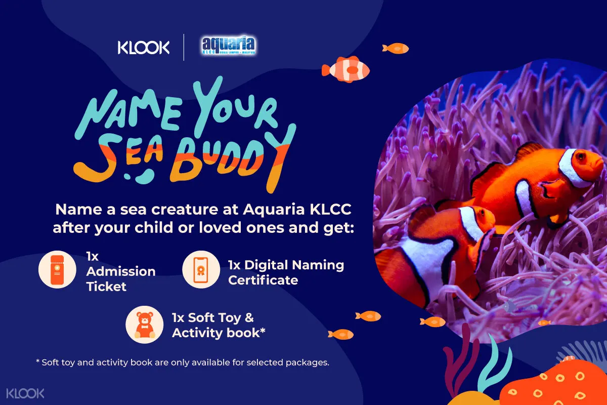 Klook X Aquaria Klcc Name Your Sea Buddy Klook Malaysia
